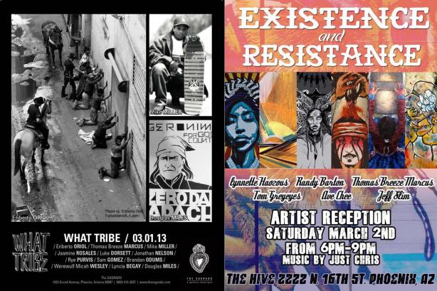 the warriors have arrived... Indigenous Urban Art... PHX AZ !! 